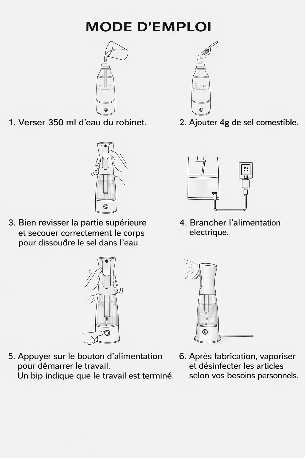 Générateur d'eau nettoyante PUREA VIE HYDRO 1